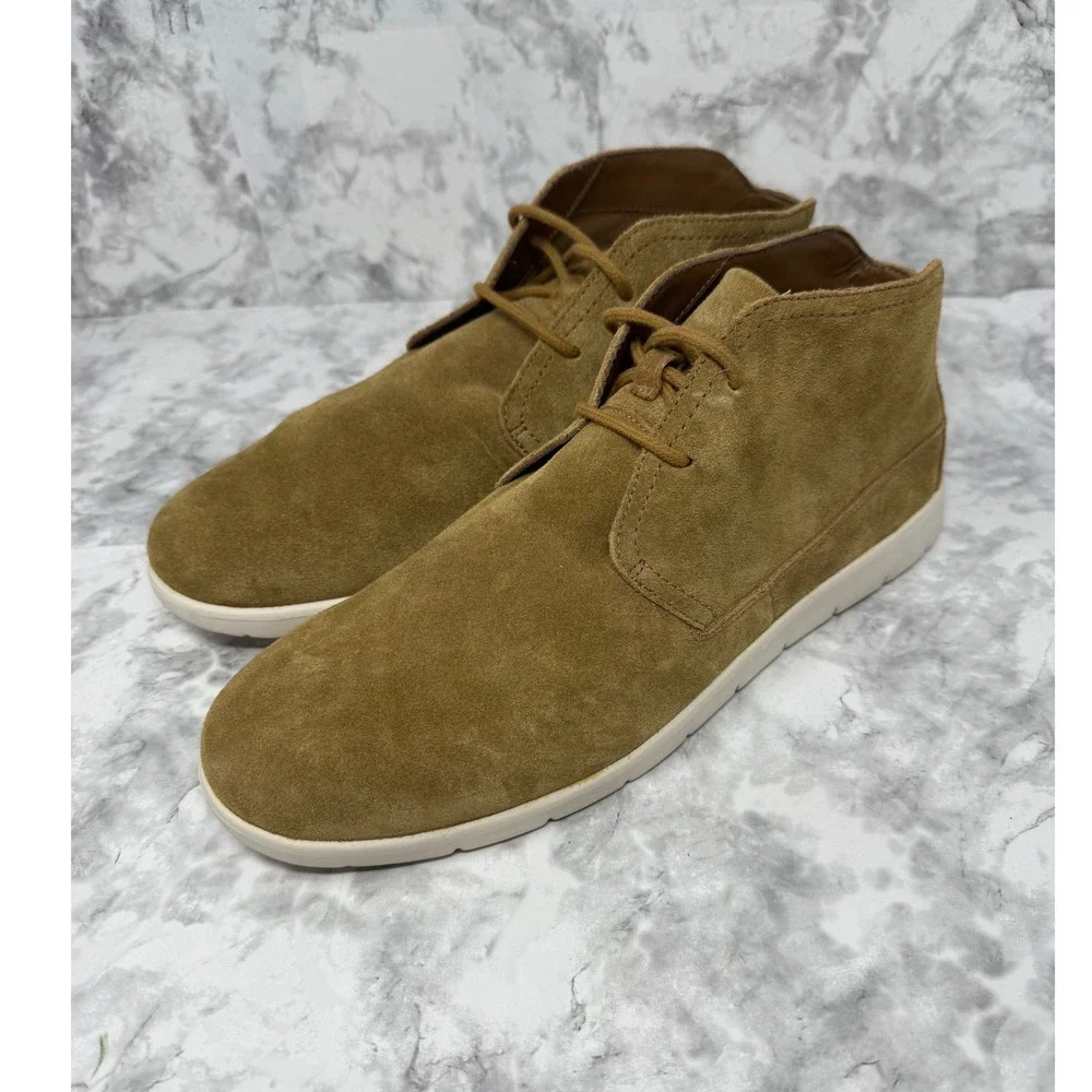UGG Men Feli HyperWeave Chukka Boots Chestnut Suede luxury Brown Desert Shoes 11